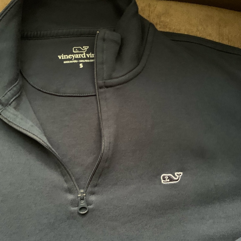 VINEYARD VINES FRONT ZIP UP SWEATER